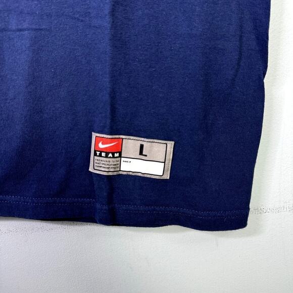 Nike Pitt Panthers Basketball Loose Fit Blue Gold Short Sleeve T-Shirt Mens Sz L - Picture 4 of 9